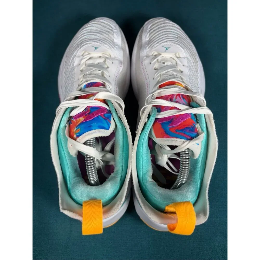 Jordan Luka 1 Men's Size 9.5 White Pink Teal Orange Basketball Shoes DN1772-164